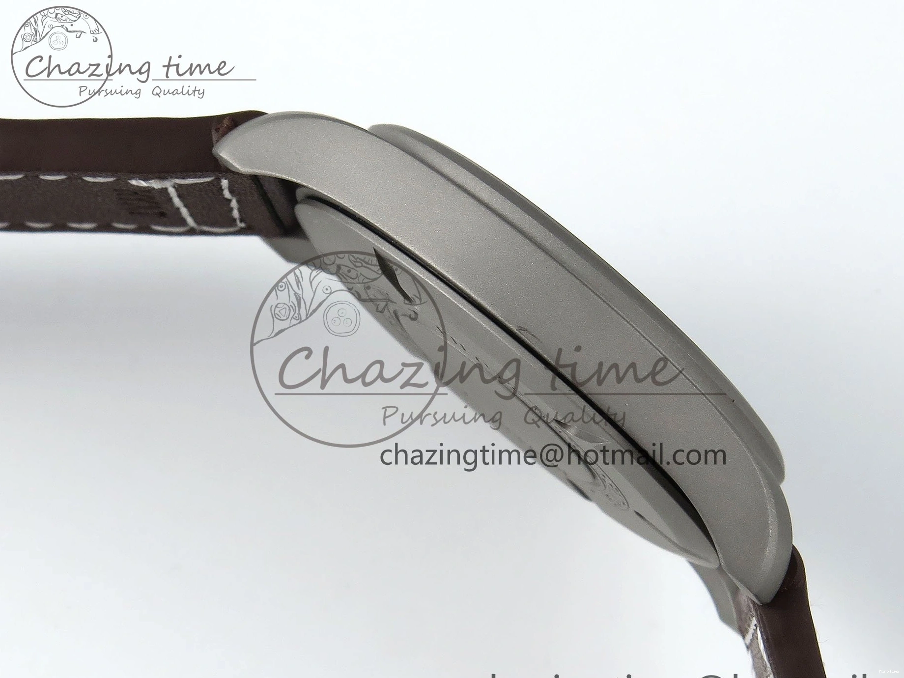 MIROTIME 1224 Pilot Mark XVIII Titanium BLSF 1:1 Best Edition Black Dial on Brown Leather Strap MIYOTA Popular 7020